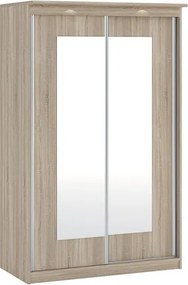 MORTY ruhásszekrény, 2 tolóajtós, 2 akasztórúddal, 120 cm | Sonoma tölgy