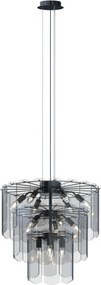 ZUMA LINE MD3523-14L-EBCN NIRA Glamour Függesztett Lámpa Fekete E14 IP20
