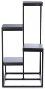 KASKADA virágtartó állvány 79x40 cm fekete