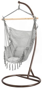 Puerto függőszék állvánnyal szürke-barna
