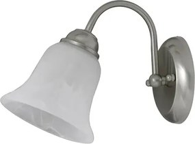 Rabalux beltéri fali lámpa e14 40w szatin króm/fehér alabástrom üveg francesca
