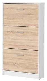 Cipőtároló (cipősszekrény) Nepo Plus 30 (fehér + szonoma tölgy) . 1098403