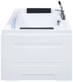 Fehér whirlpool masszázskád 170 x 80 cm GRENADA Beliani