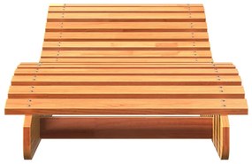 2 db viaszbarna tömör fenyőfa napozóágy 205 x 60 x 31,5 cm