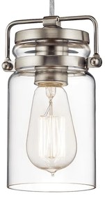 Elstead KL-BRINLEY-MP-NI - Csillár zsinóron BRINLEY 1xE27/60W/230V matt króm