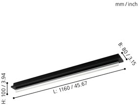Eglo 98494 - LED mennyezeti lámpa SPADAFORA LED/25W/230V