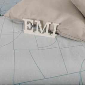 EMI Velur kék pamutszatén ágyneműhuzat