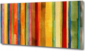 Fotó-kép edzett üveg Színes csíkok 125x50
