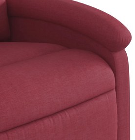 vidaXL bordó dönthető szövet masszázsfotel