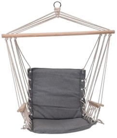 Comfortable függeszthető fotel, szürke, 100x 53 cm