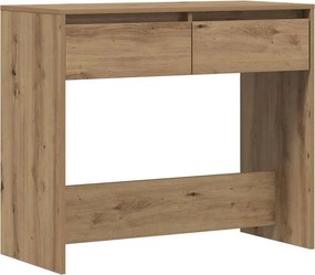 vidaXL kézműves tölgy színű szerelt fa dohányzóasztal 89x41x76,5 cm