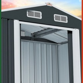 Kerti szerszámtároló ház XL, 196x132x188cm, antracit Gardebruk