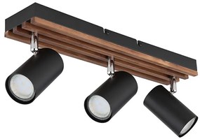 Globo 57909-3 - Spotlámpa KAYDEN 3xGU10/25W/230V fekete