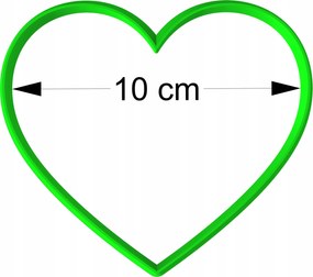 Mézeskalács lyukasztó Nagymama Napjára Nagypapa Valentin nap szív 10cm