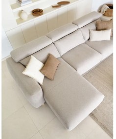 Bézs sarokkanapé (bal oldali) Singa - Kave Home