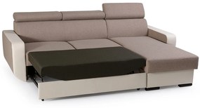 Sarokkanapé Istar (sötétszürke + fehér) (J). 630079