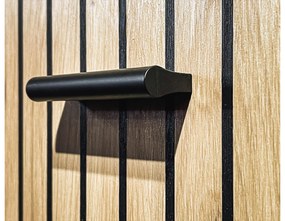 Cipőtároló párnával Mablo (antracit + artisan tölgy + fekete). 1097707