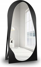 Jaspis organikus álló tükör fekete Mdf keretben 50x170