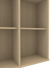 Fali könyvespolc tölgy dekorral Mistral 025