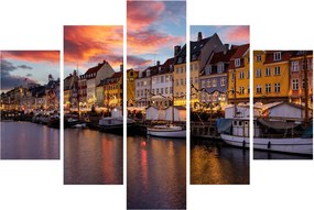 Kép - Nyhavn, Koppenhága (150x105 cm)