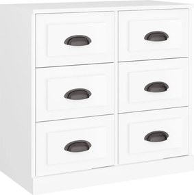 vidaXL fehér szerelt fa tálalószekrény 70x35,5x67,5 cm