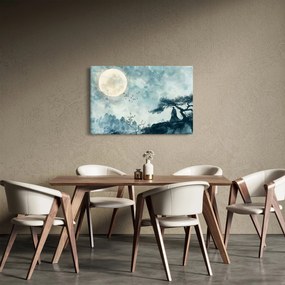 Kép - Telihold festmény (90x60 cm)