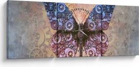 Kép - Steampunk pillangó (órával) (90x30 cm)