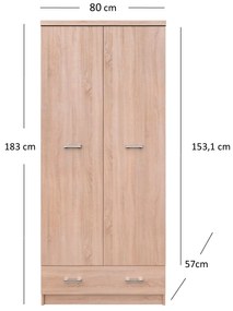 Ruhásszekrény Tianna (szonoma tölgy). 1053323