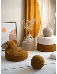 Barna buklé gyerek babzsákfotel Bear – Wigiwama