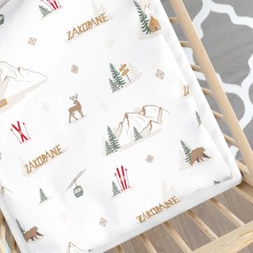 Goldea karácsonyi gyermek pamut ágyneműhuzat kiságyba - zakopane 90 x 120 és 40 x 60 cm