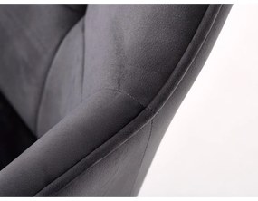 Szürke kárpitozott karfás étkezőfotel szett 2 db-os Nolan Square – Unique Furniture