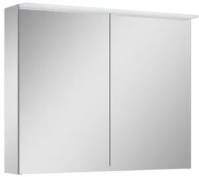 AREZZO design Tükrös szekrény PREMIUM 80,2 ajtó + TECHNOBOX+ LED LÁMPA PANEL