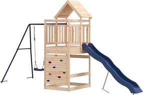 vidaXL tömör fenyőfa kültéri játszószett