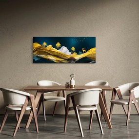 Kép - Szarvas a tájban (120x50 cm)