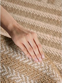 Krémszínű-natúr színű kültéri-beltéri szőnyeg 160x230 cm Haringey Woodfield – Ted Baker