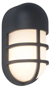 LUTEC Bullo fali lámpa, szürke, 3000K melegfehér, 15W, beépített LED, 700 lm, LUTEC-6383001118