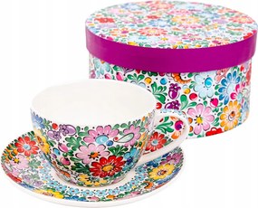 Małgosia csésze díszdobozban kávéhoz és teához 300 ml, Opolska, Porcelanowa