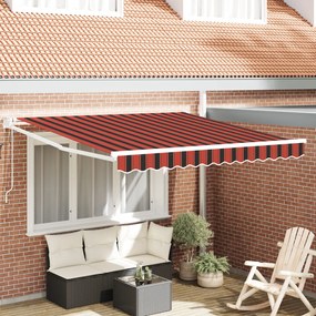 Automatikus Behúzható Napellenző Narancs és Barna 300x250 cm
