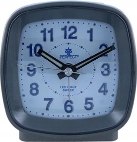 Kis grafit Kvarc Ébresztőóra csendes háttérvilágítással 4 db elem