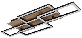Globo 67359-40 - LED dimmelhető mennyezeti lámpa JEFFRY 40W/230V 32,5x87,5 cm barna/fekete+távirányító