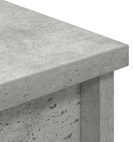betonszürke szerelt fa magasszekrény 37,5x35x180 cm