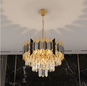 Brilagi - Láncos CRISTAL csillár 5xE14/40W/230V, átmérő 38 cm