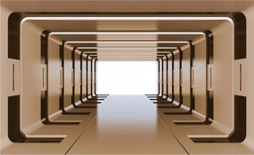 Fotótapéta Alagút 3D A tér illúziója Futurizmus 416x290 fal +ragasztó