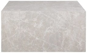 Bézs dohányzóasztal márvány dekorral 60x80 cm Prague – House Nordic