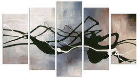 Black Lines többrészes kép, 110 x 60 cm