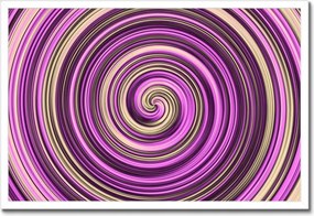 Poszter keretben 60x40 Lila centrifuga és krém