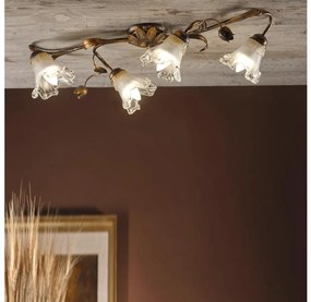 ONLI - Mennyezeti lámpatest ARIANNA 4xE14/6W/230V bronz