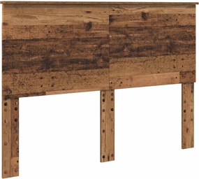 vidaXL Fejtámla fejtámlával Öreg fa 140 cm Faanyag