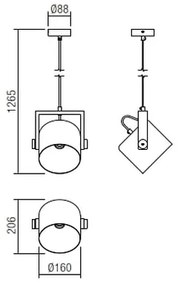 Redo 01-2402 - Csillár zsinóron POOH 1xE27/42W/230V bükkfa