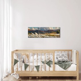 Kép - Csendes táj (órával) (90x30 cm)